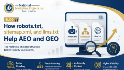 How robots.txt, sitemap.xml, and llms.txt Help AEO and GEO